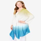 Lightweight Ombr&egrave; Open Front Cardigan image number null
