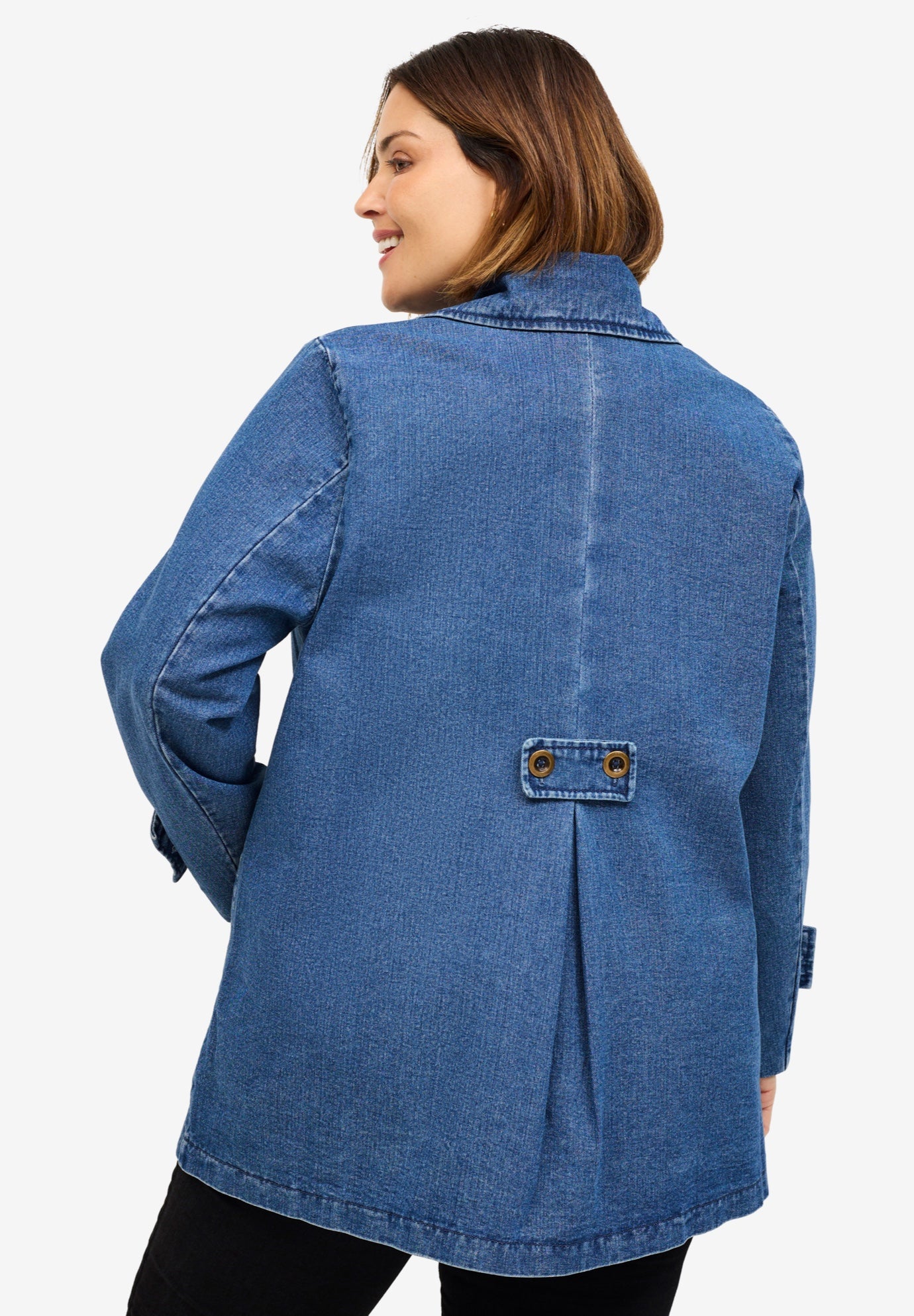Button Front A-Line Jacket image number 1