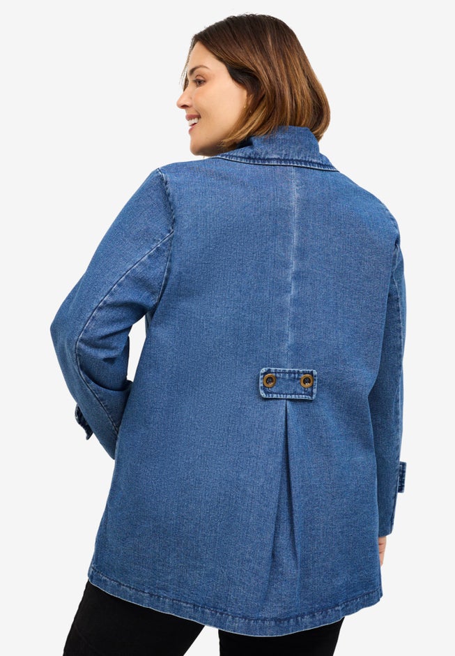 Button Front A-Line Jacket image number 1