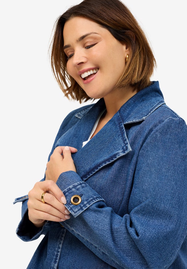 Button Front A-Line Jacket image number 2