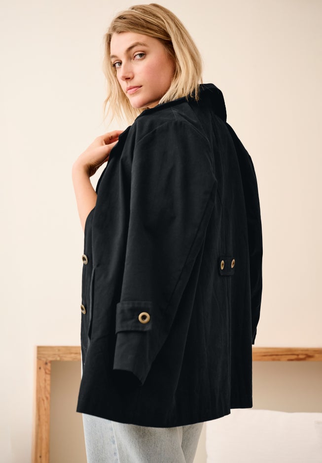 Button Front A-Line Jacket image number 1