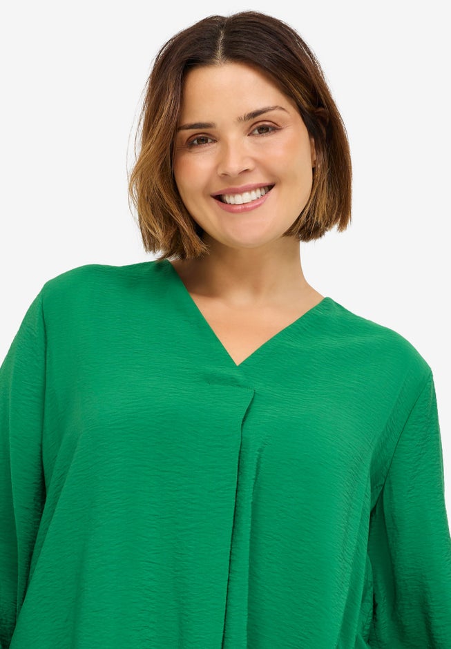 Long Sleeve Inverted Pleat Tunic image number 2