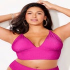 Longline Sparkle Bikini Top image number 3
