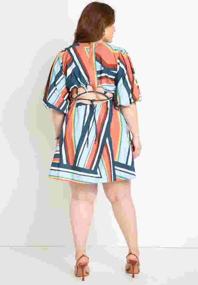 Open Back Cording Mini Dress image number 1