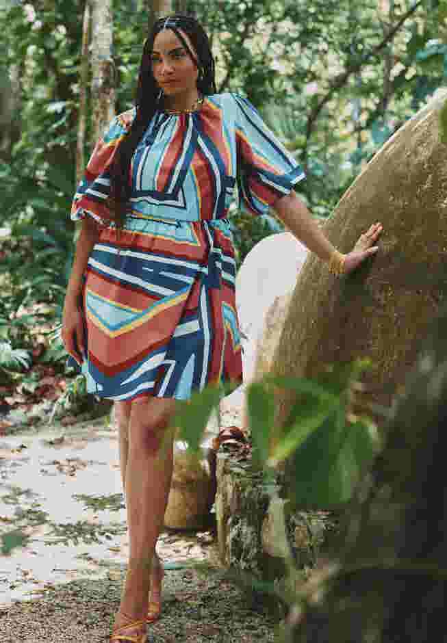 Open Back Cording Mini Dress image number 0