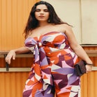 Tie Front Scarf Top image number null