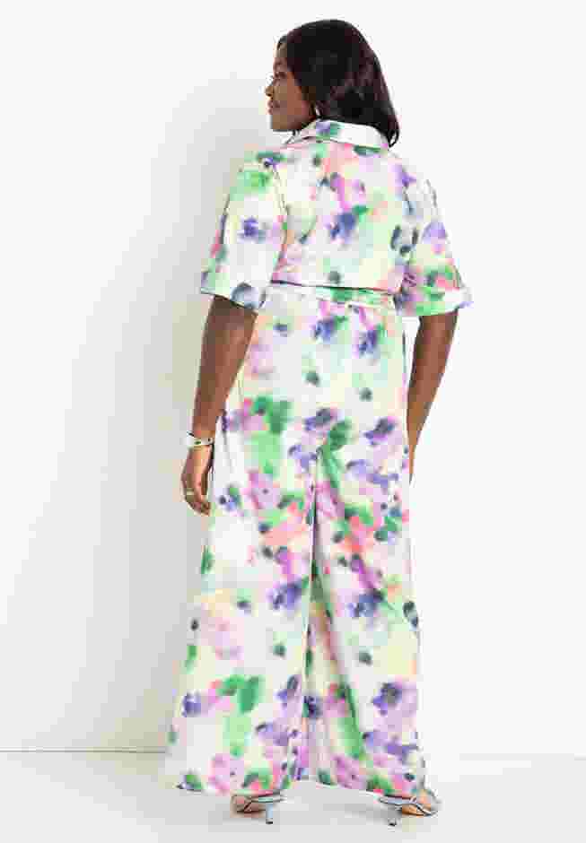 Drapey Print Jumpsuit image number 1
