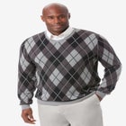 V-Neck Argyle Sweater image number null