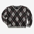 V-Neck Argyle Sweater image number null