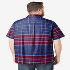 Plaid Wrinkle-Resistant Short Sleeve Button Down image number null