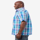 Plaid Wrinkle-Resistant Short Sleeve Button Down image number 2