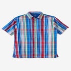 Plaid Wrinkle-Resistant Short Sleeve Button Down image number null