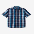 Plaid Wrinkle-Resistant Short Sleeve Button Down image number null
