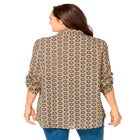 Rayon 7-Day Pintucked Tunic Blouse image number null