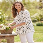 Rayon Pintucked Effortless Tunic Blouse image number 0