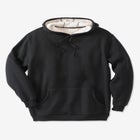 Sherpa-Lined Thermal Waffle Pullover Hoodie image number null