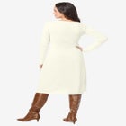Cotton Ribbed Sweater Dress image number null
