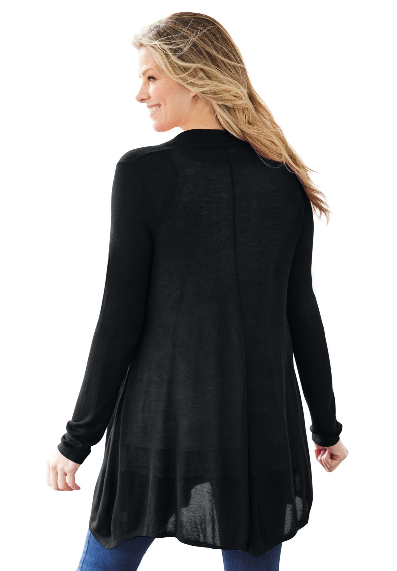 Lightweight Open Front Cardigan image number 1