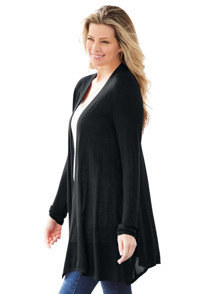 Lightweight Open Front Cardigan image number 2