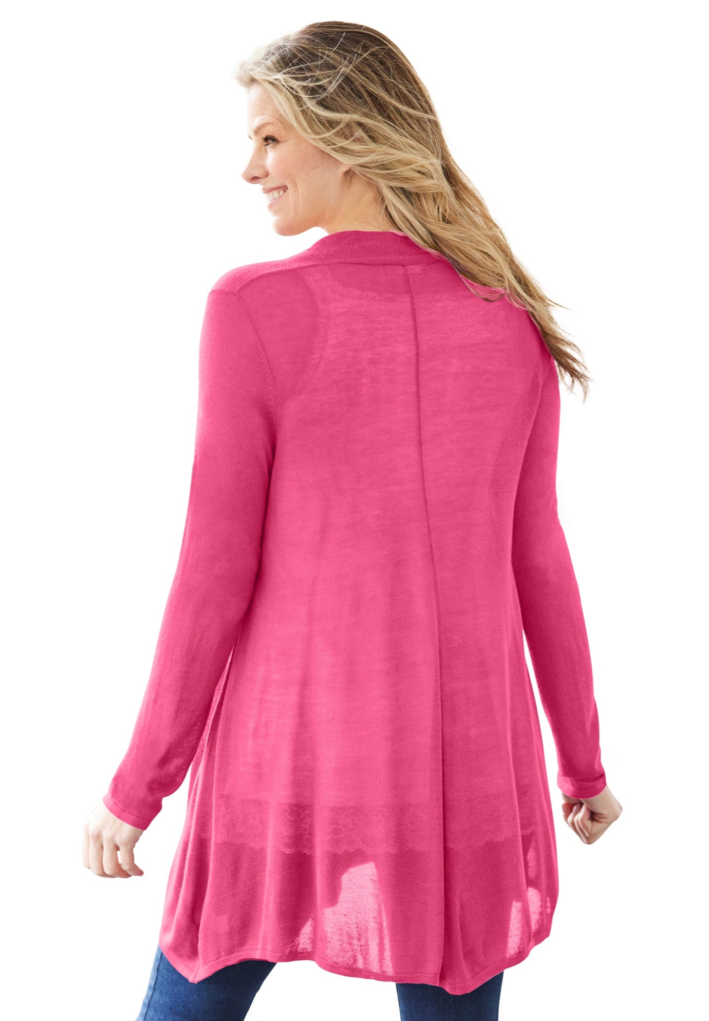 Lightweight Open Front Cardigan Sweater image number 1