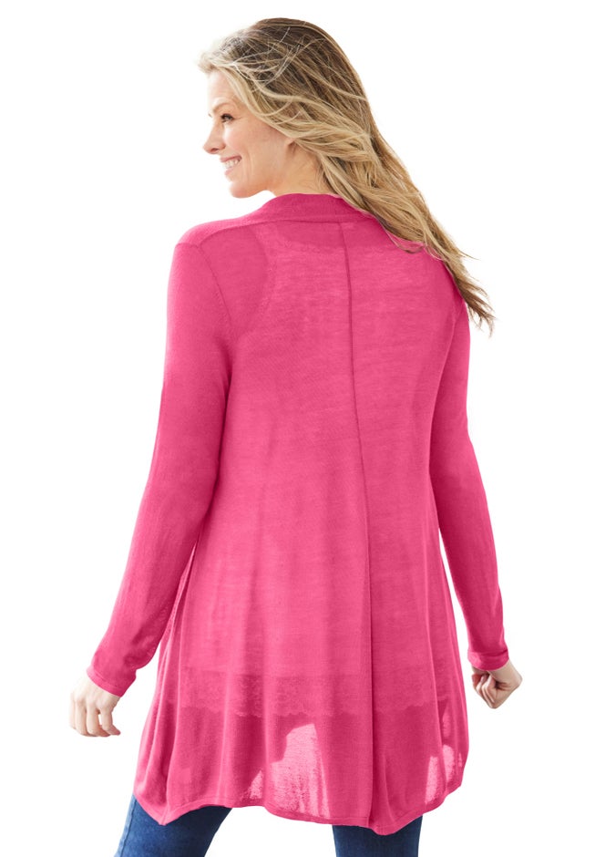 Lightweight Open Front Cardigan Sweater image number 1