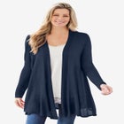 Lightweight Open Front Cardigan Sweater image number null