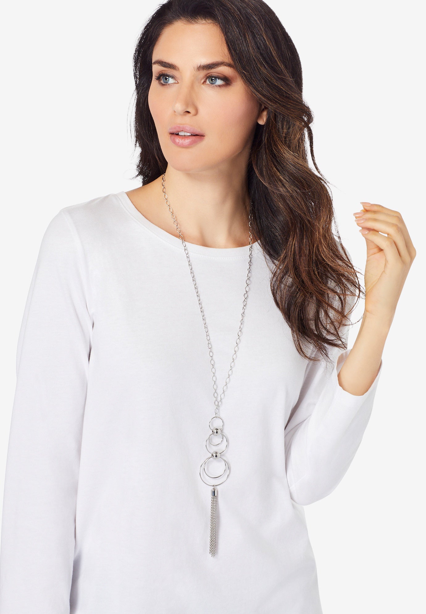 Chain Tassel Pendant Necklace image number 0