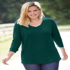 Three-Quarter Sleeve Thermal Sweatshirt image number 0