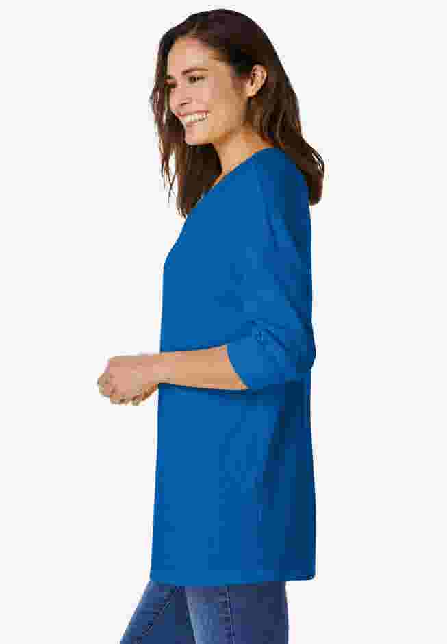 Three-Quarter Sleeve Thermal Sweatshirt image number 2