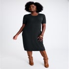 Cable Knit Cape Sweater Dress image number null