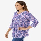 Perfect Printed Three-Quarter Sleeve V-Neck Tee image number 2