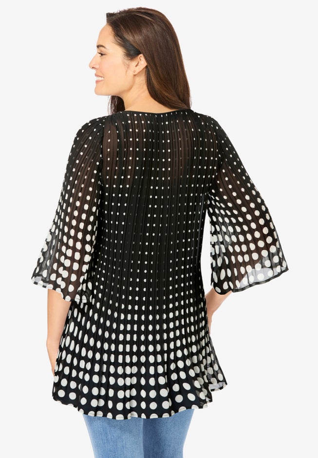 Embellished Pleated Blouse image number 1