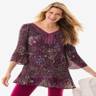 Embellished Pleated Blouse image number null