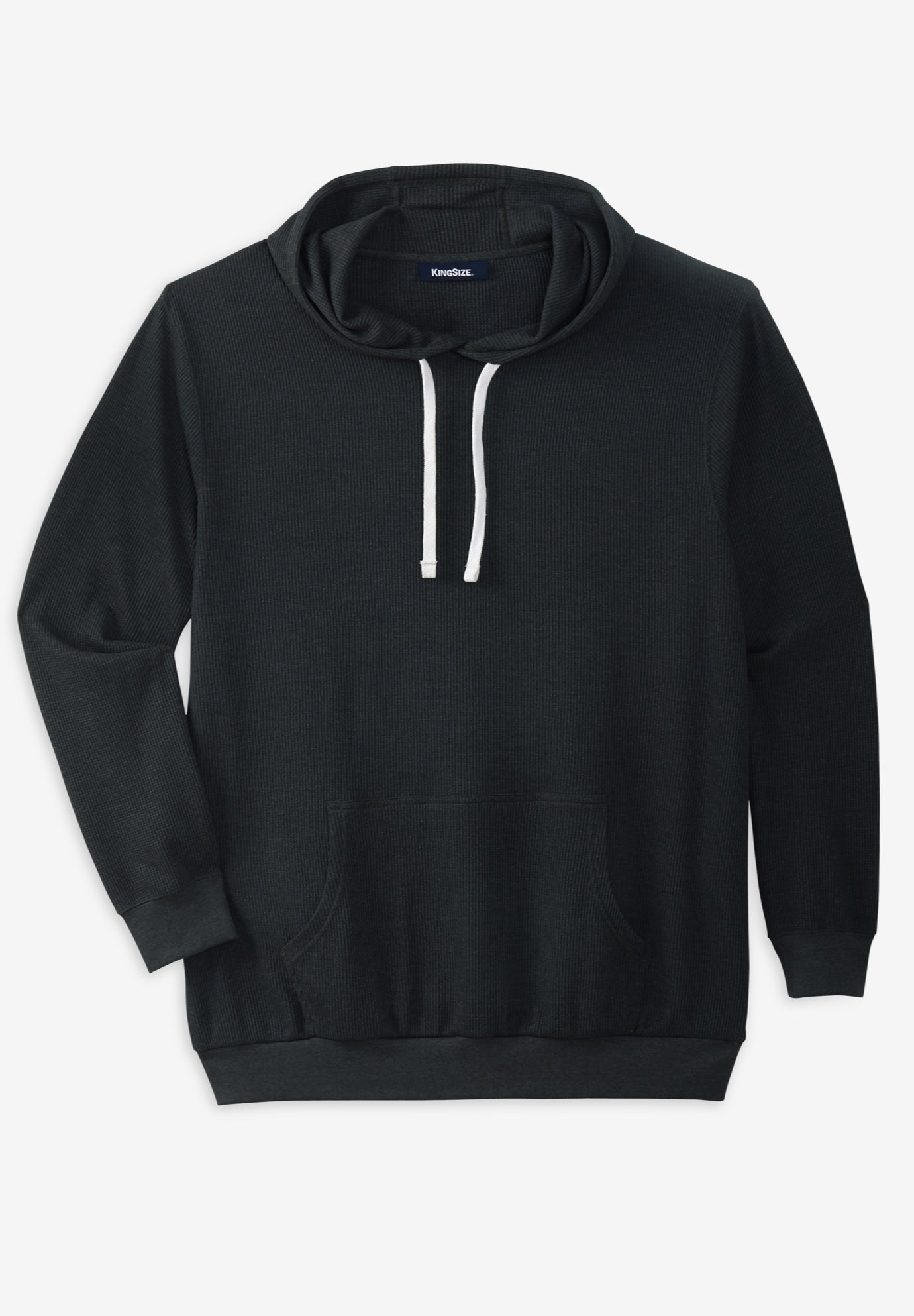 Waffle-Knit Thermal Hoodie image number 0