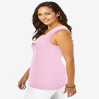 Scoop-Neck Sweater Tank image number null