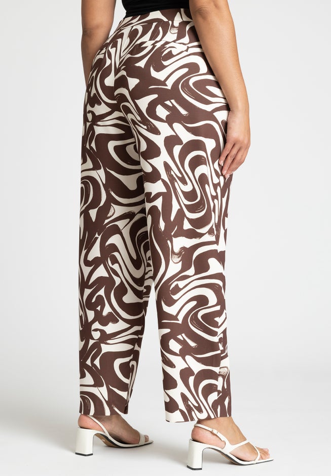 Straight Leg Trouser With Hem Slit image number 1