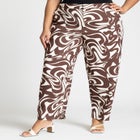 Straight Leg Trouser With Hem Slit image number null