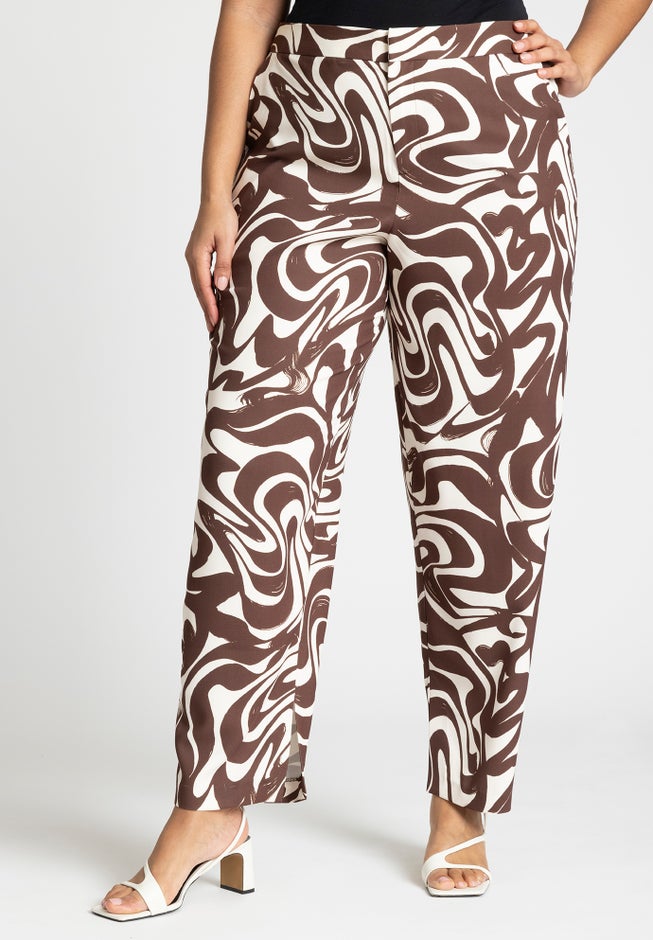 Straight Leg Trouser With Hem Slit image number 2