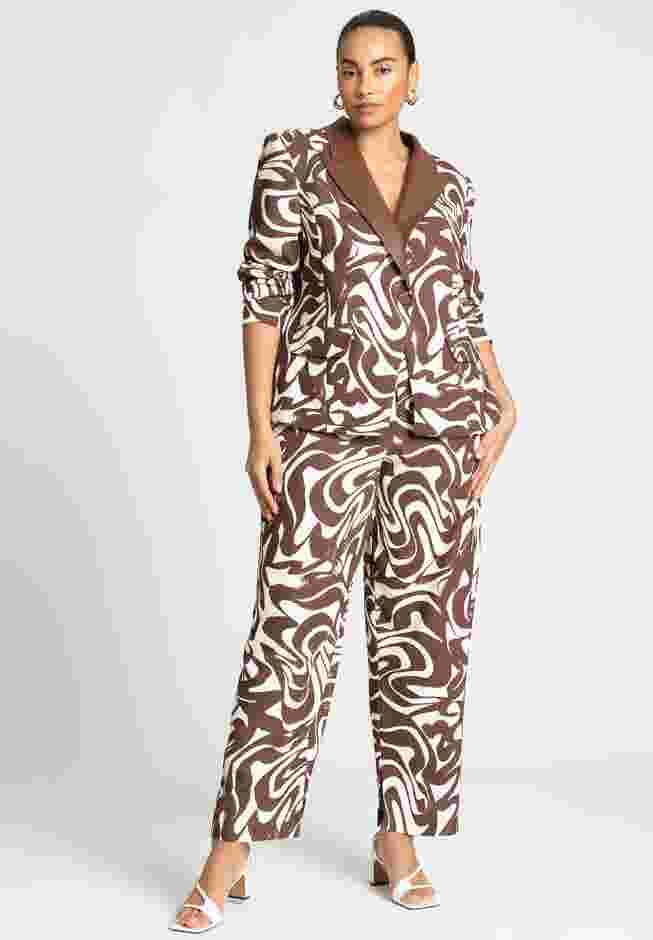 Straight Leg Trouser With Hem Slit image number 0