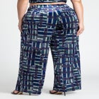 Printed Velvet Wide Leg Trouser image number null