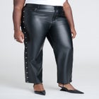 Studded Faux Leather Pant image number null