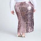 Sequin Column Midi Skirt image number null