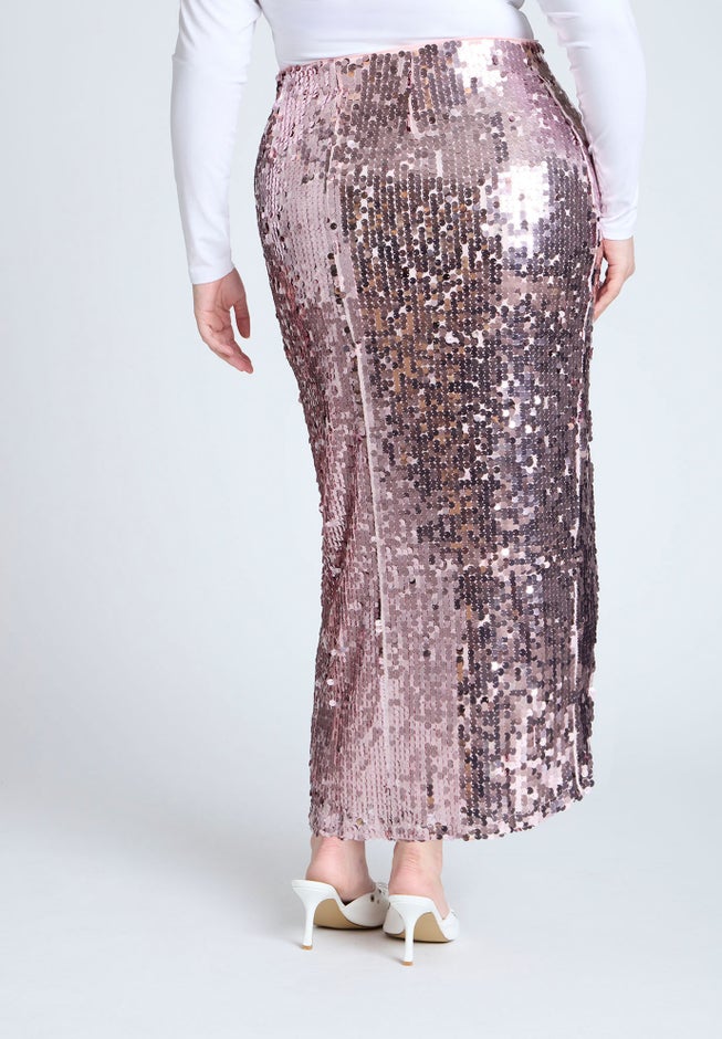 Sequin Column Midi Skirt image number 2