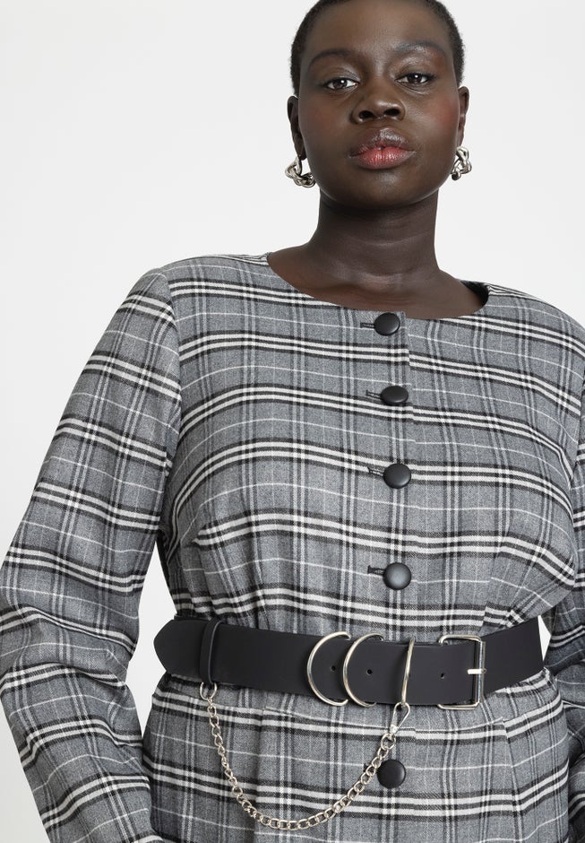 Wide Waist Chain Belt image number null