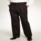 Relaxed Fit Wrinkle-Free Expandable Waist Pleated Pants image number null