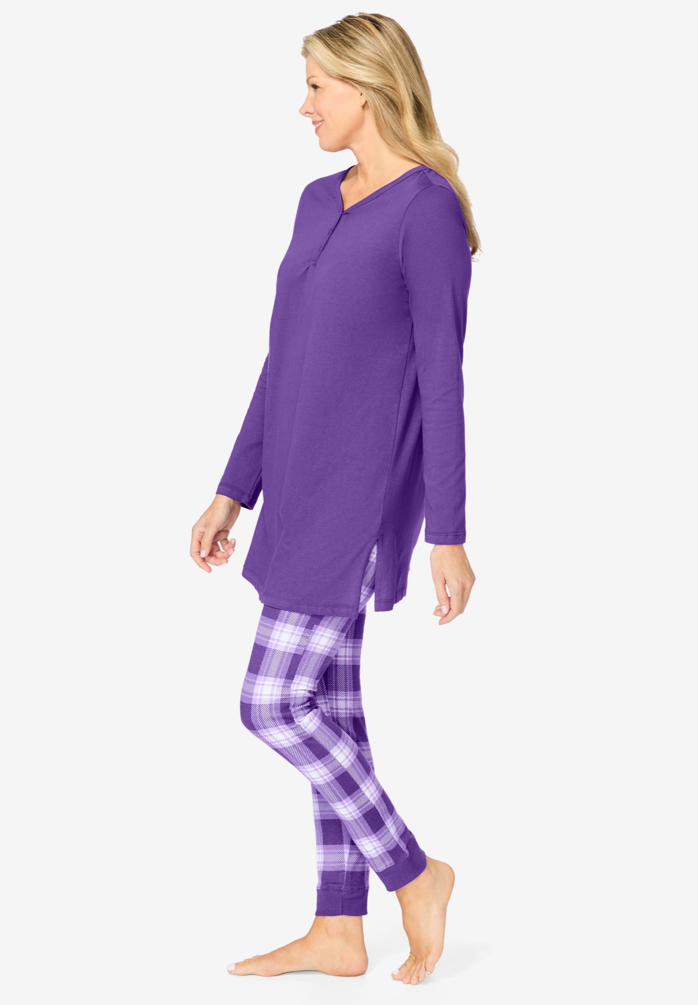 Henley Tunic & Jogger PJ Set image number 2