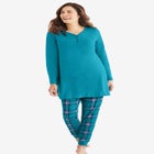 Henley Tunic & Jogger PJ Set image number null