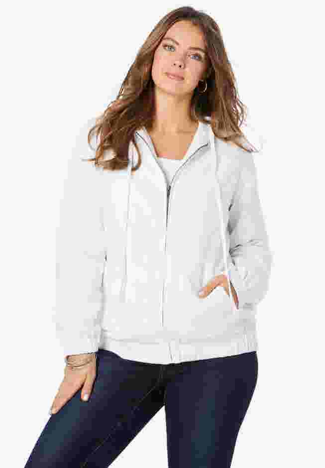 Cotton Complete Zip-Up Hoodie image number 0