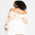 Off The Shoulder Ruched Top image number null