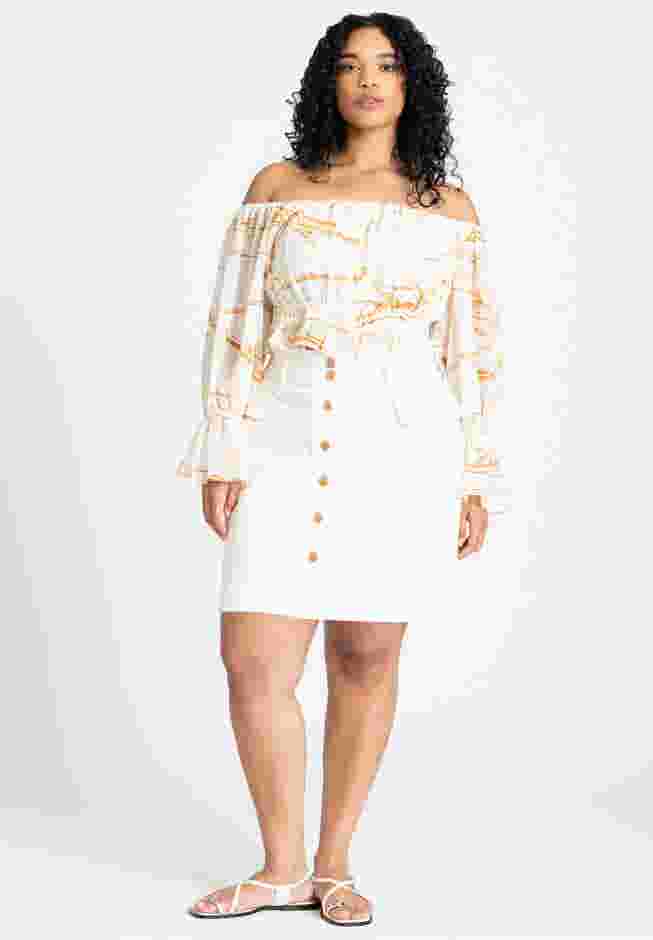 Off The Shoulder Ruched Top image number 3